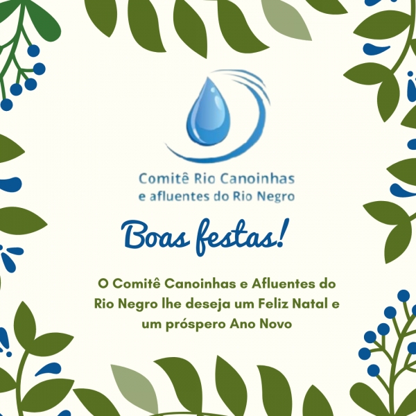Mensagem de fim de ano do Comitê Canoinhas e Afluentes do Rio Negro