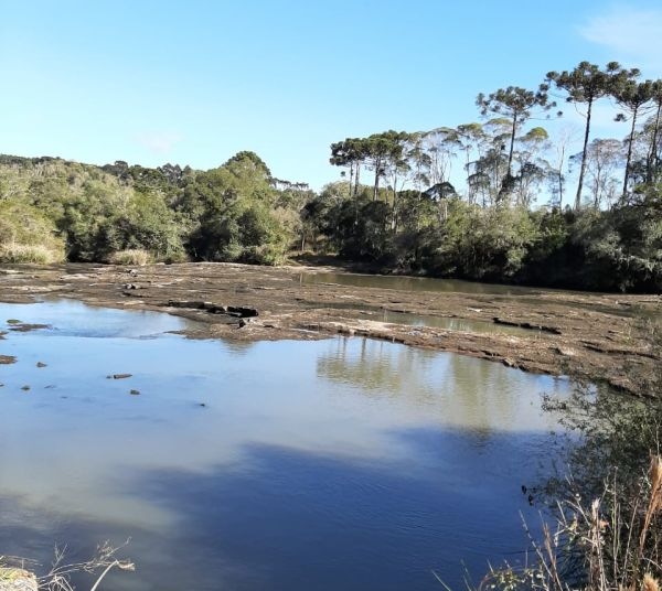 Estiagem rio Marombas - Bacia Hidrográfica do Rio Canoas