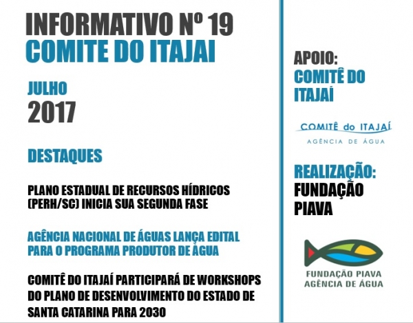 Informativo Nº 19 - Comitê do Itajaí