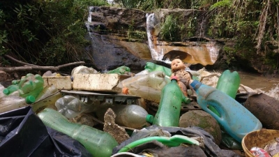 Limpeza do Rio da Lança, em Itaiopolis