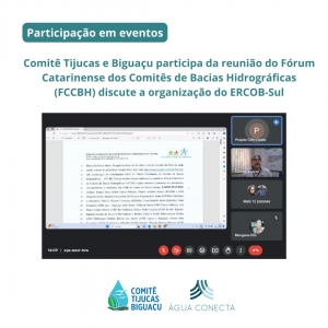 Comitê Tijucas e Biguaçu participa da reunião do Fórum Catarinense dos Comitês de Bacias Hidrográficas (FCCBH) discute a organização do ERCOB-Sul