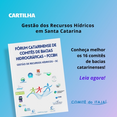 Fórum Catarinense de Comitês de Bacias Hidrográficas lança cartilha sobre gestão dos recursos hídricos em Santa Catarina