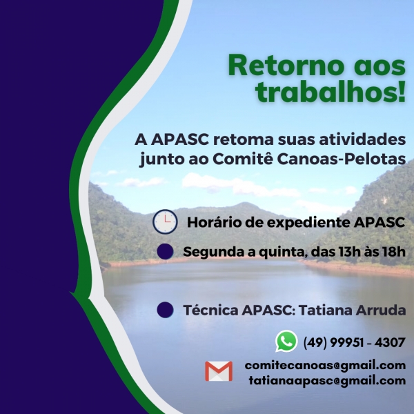 APASC volta a operacionalizar atividades do Comitê Canoas-Pelotas