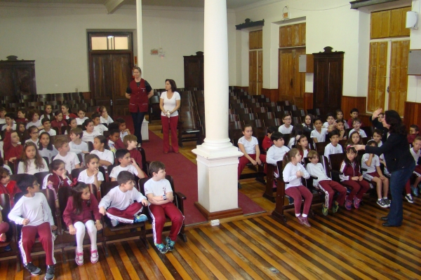 Comitê ofereceu palestra a alunos do colégio São José, em Tubarão