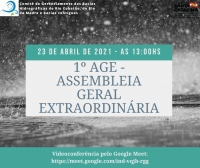 Convocação Assembleia Geral Extraordinária (AGE) 23/04/2021 - Comitê Cubatão e Madre