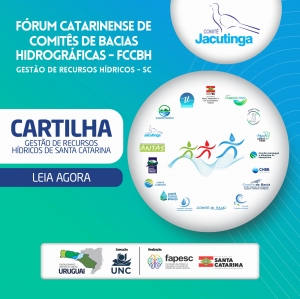 Cartilha com Informações sobre a gestão dos recursos hídricos de Santa Catarina