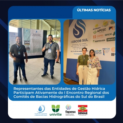 Representantes das Entidades de Gestão Hídrica Participam Ativamente do I Encontro Regional dos Comitês de Bacias Hidrográficas do Sul do Brasil