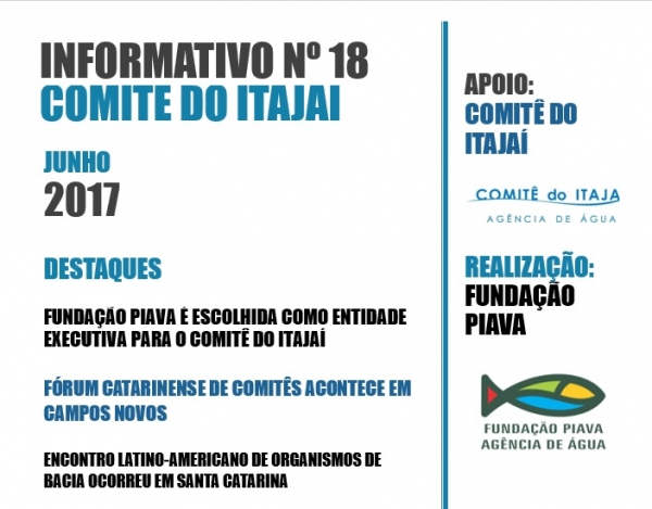 Informativo Nº 18 - Comitê do Itajaí