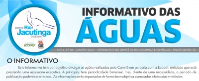 Informativo das Águas - Bimestre 01/2019 - Comitê Jacutinga