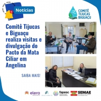 Comitê Tijucas e Biguaçu realiza visitas e divulgação do Pacto da Mata Ciliar em Angelina