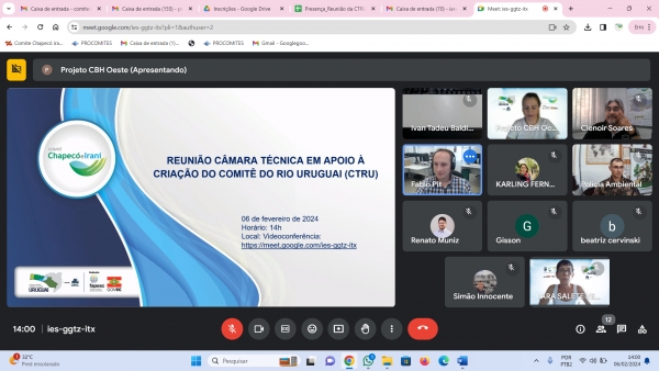 Câmara Técnica em Apoio à Criação do Comitê do Rio Uruguai retoma os trabalhos de 2024