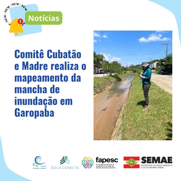 Comitê Cubatão e Madre realiza mapeamento da mancha de inundação em Garopaba