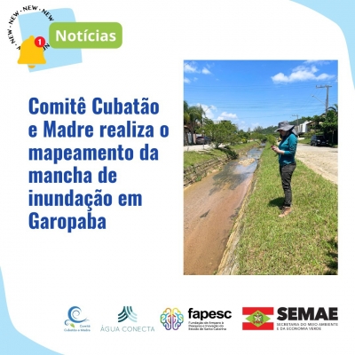 Comitê Cubatão e Madre realiza mapeamento da mancha de inundação em Garopaba