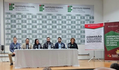 Comit&ecirc; Timb&oacute; marca presen&ccedil;a no Semin&aacute;rio Estadual sobre gest&atilde;o de res&iacute;duos em Canoinhas