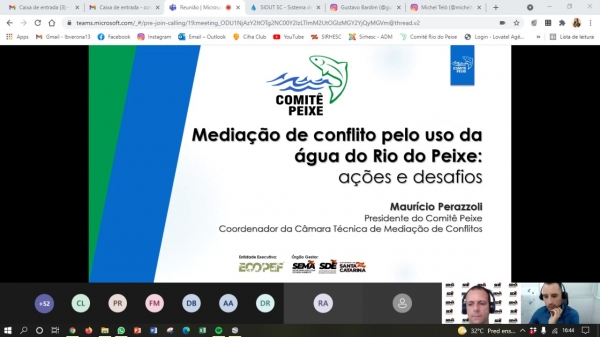 Presidente do Comitê Peixe apresenta experiência na mediação de conflitos em evento promovido pela SDE