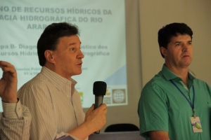 Prefeito de Turvo, Ronaldo Carlessi participando de um dos encontros regionais do Plano