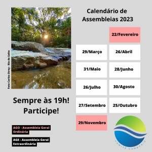 Calendário de Assembleias Gerais 2023