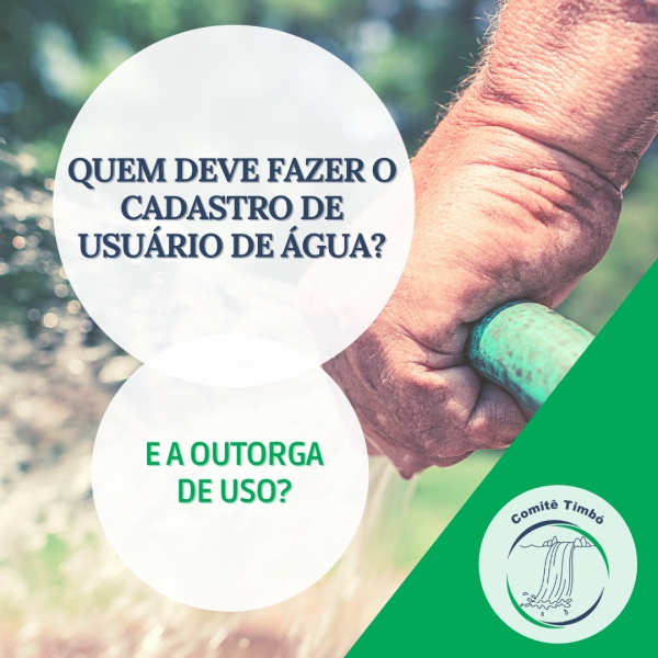 Cadastro de Usuário de Água e a garantia de recursos hídricos para o futuro