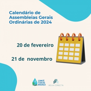 Calendário de Assembleias Gerais Ordinárias de 2024