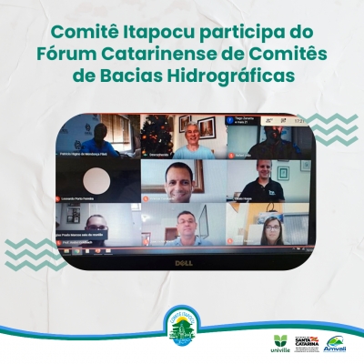 Comitê Itapocu participa do Fórum Catarinense de Comitês de Bacias Hidrográficas