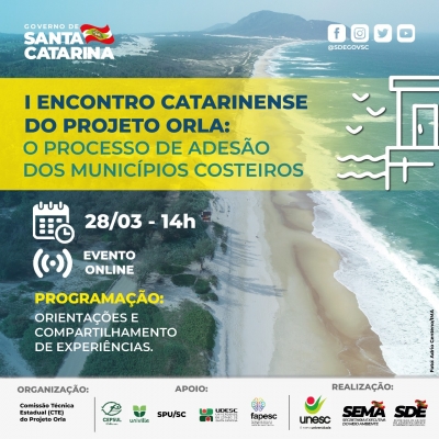 1º Encontro Catarinense quer estimular adesão dos municípios ao Projeto Orla