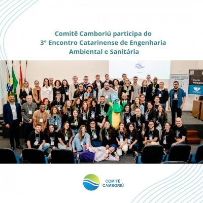 Comitê Camboriú participou do 3° Encontro Catarinense de Engenharia Ambiental e Sanitária