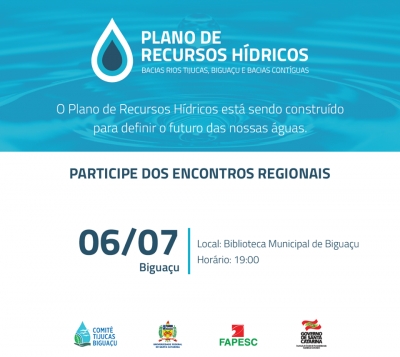 Biguaçu - Evento Regional do Plano de Recursos Hídricos