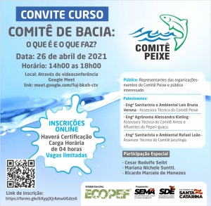 Comitê Peixe realizará curso para novos membros