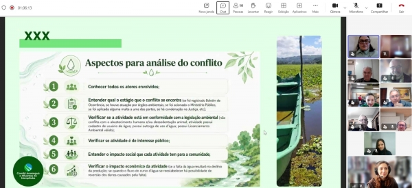 Comit&ecirc; Ararangu&aacute; e Afluentes do Mampituba compartilha experi&ecirc;ncia em media&ccedil;&atilde;o de conflitos e fortalece a coopera&ccedil;&atilde;o entre Comit&ecirc;s de Bacia