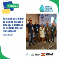 Pacto da Mata Ciliar do Comitê Tijucas e Biguaçu é destaque no I ERCOB SUL em Florianópolis
