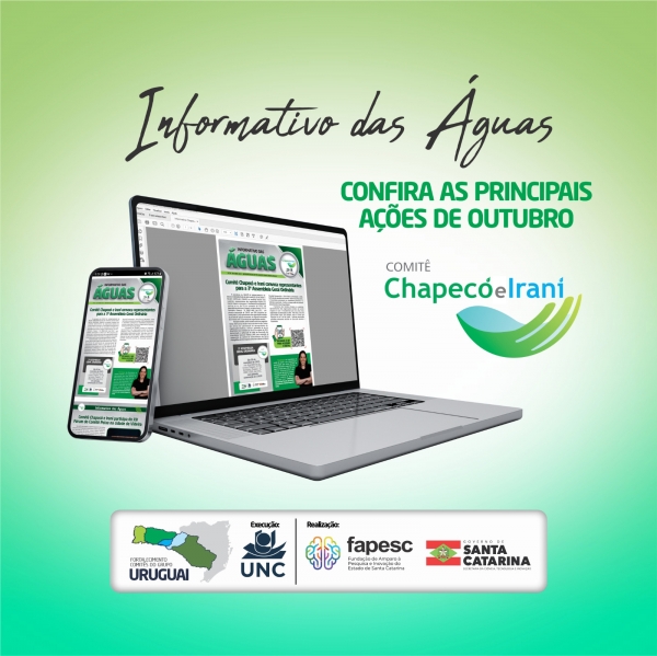 Está disponível para leitura o Informativo das Águas do mês de outubro