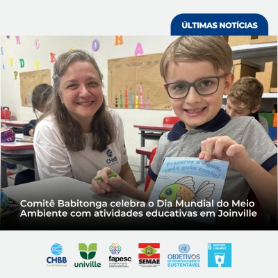 Comitê Babitonga celebra o Dia Mundial do Meio Ambiente com atividades educativas em Joinville