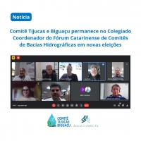 Comitê Tijucas e Biguaçu permanece no Colegiado Coordenador do Fórum Catarinense de Comitês de Bacias Hidrográficas em novas eleições
