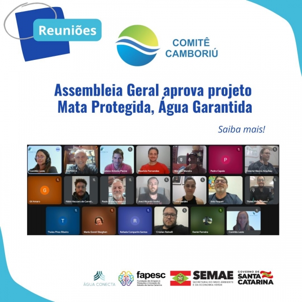 Projeto Mata Protegida, Água Garantida é aprovado em Assembleia Geral