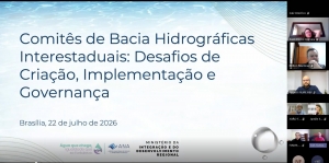 Capacita&ccedil;&atilde;o dos Comit&ecirc;s Canoinhas e Timb&oacute; re&uacute;ne especialistas de todo o Brasil para debater a governan&ccedil;a de bacias hidrogr&aacute;ficas interestaduais