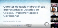 Capacita&ccedil;&atilde;o dos Comit&ecirc;s Canoinhas e Timb&oacute; re&uacute;ne especialistas de todo o Brasil para debater a governan&ccedil;a de bacias hidrogr&aacute;ficas interestaduais