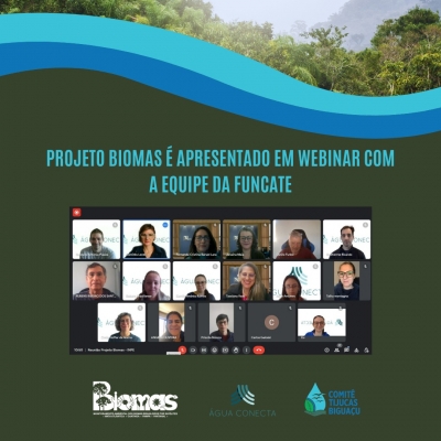 Projeto Biomas é apresentado em Webinar com a equipe da FUNCATE