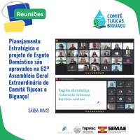 Planejamento Estratégico e projeto do Esgoto Doméstico são aprovados na 62ª Assembleia Geral Extraordinária do Comitê Tijucas e Biguaçu!