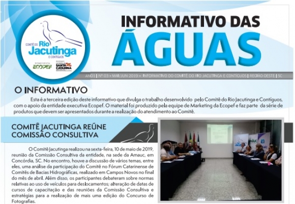 Informativo das Águas - Bimestre 03/2019 - Comitê Jacutinga