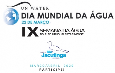 Comitê Jacutinga divulga programação da Semana da Água 2020