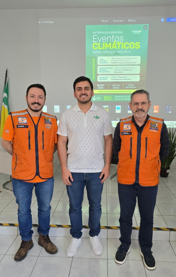 Comit&ecirc; Canoinhas e afluentes do Rio Negro participa do VIII F&oacute;rum de Hidrologia com foco na preven&ccedil;&atilde;o e resili&ecirc;ncia frente aos eventos clim&aacute;ticos