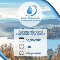 Nova AGE do Comitê Canoinhas e Afluentes do Rio Negro em 06/10