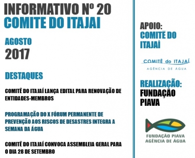 Informativo Nº 20 - Comitê do Itajaí