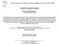 Convite Capacitação - Comitê de Bacia, O que é e o que faz?