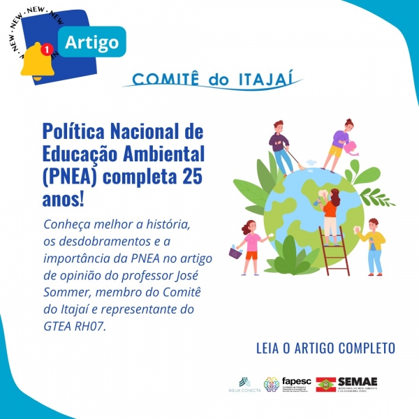 Política Nacional de Educação Ambiental (PNEA) completa 25 anos!