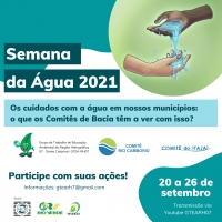 SEMANA DA ÁGUA 2021 - 20 a 26 Setembro