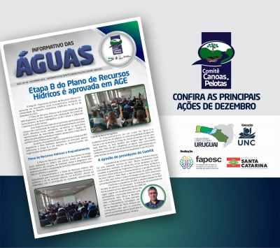 Já está disponível o Informativo das Águas do Comitê Canoas e Pelotas nº 06/2023