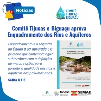 Comitê Tijucas e Biguaçu aprova Enquadramento dos Rios e Aquíferos