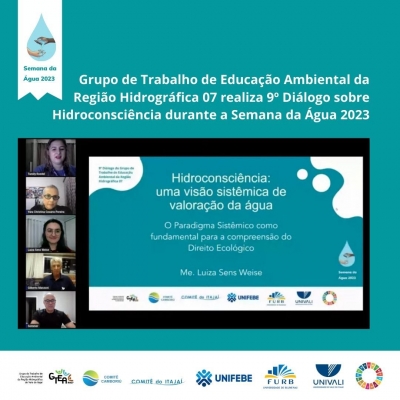 Comitê do Itajaí participa do 9º Diálogo do Grupo de Trabalho de Educação Ambiental da Região Hidrográfica 07