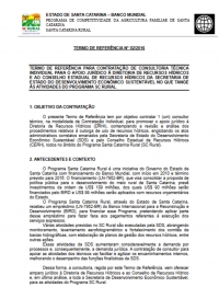 Programa SC Rural abre vaga para consultor individual com formação em Direito